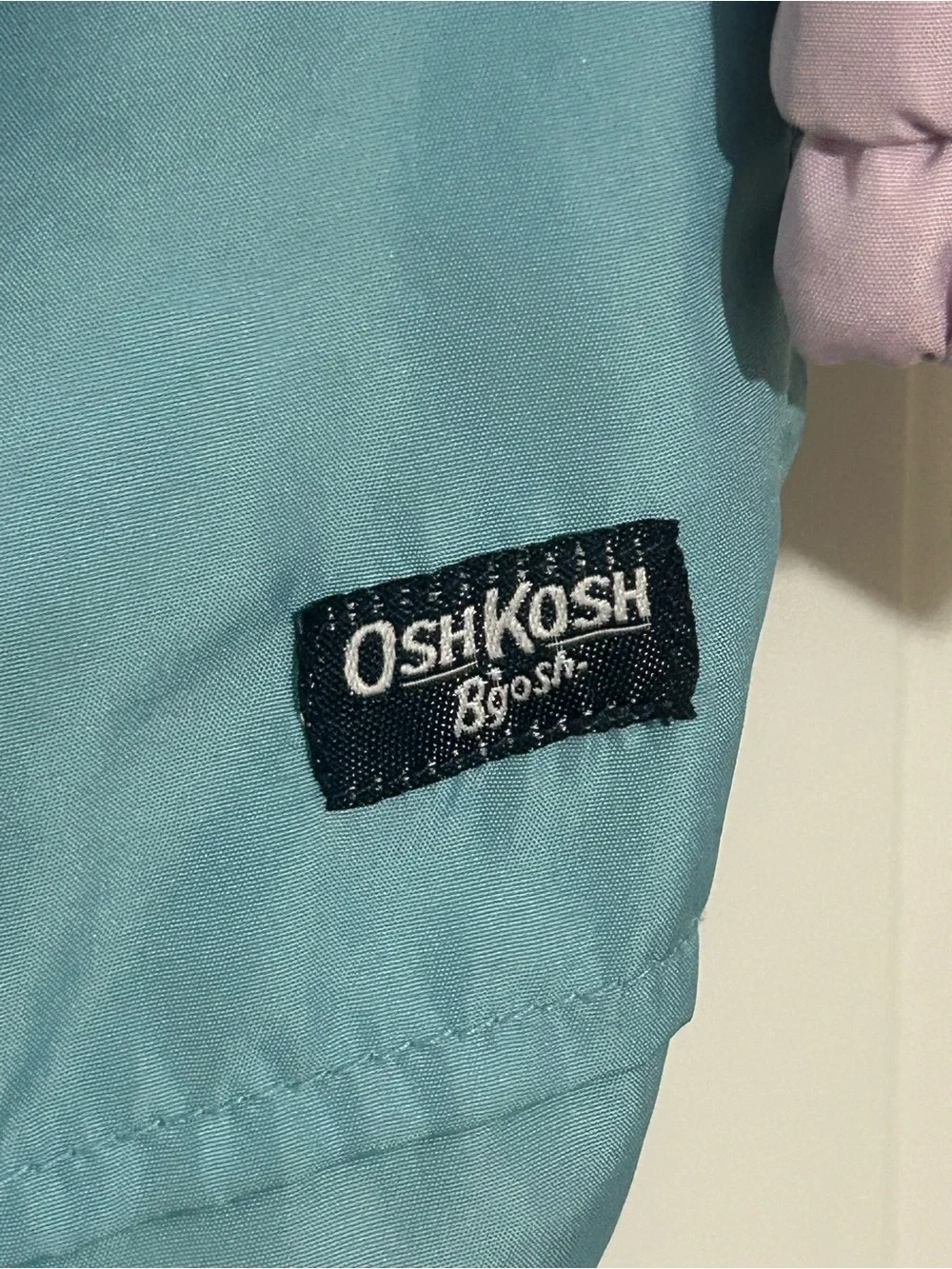 OshKosh B'gosh Colorblock Kids Jacket in Teal & Lavender